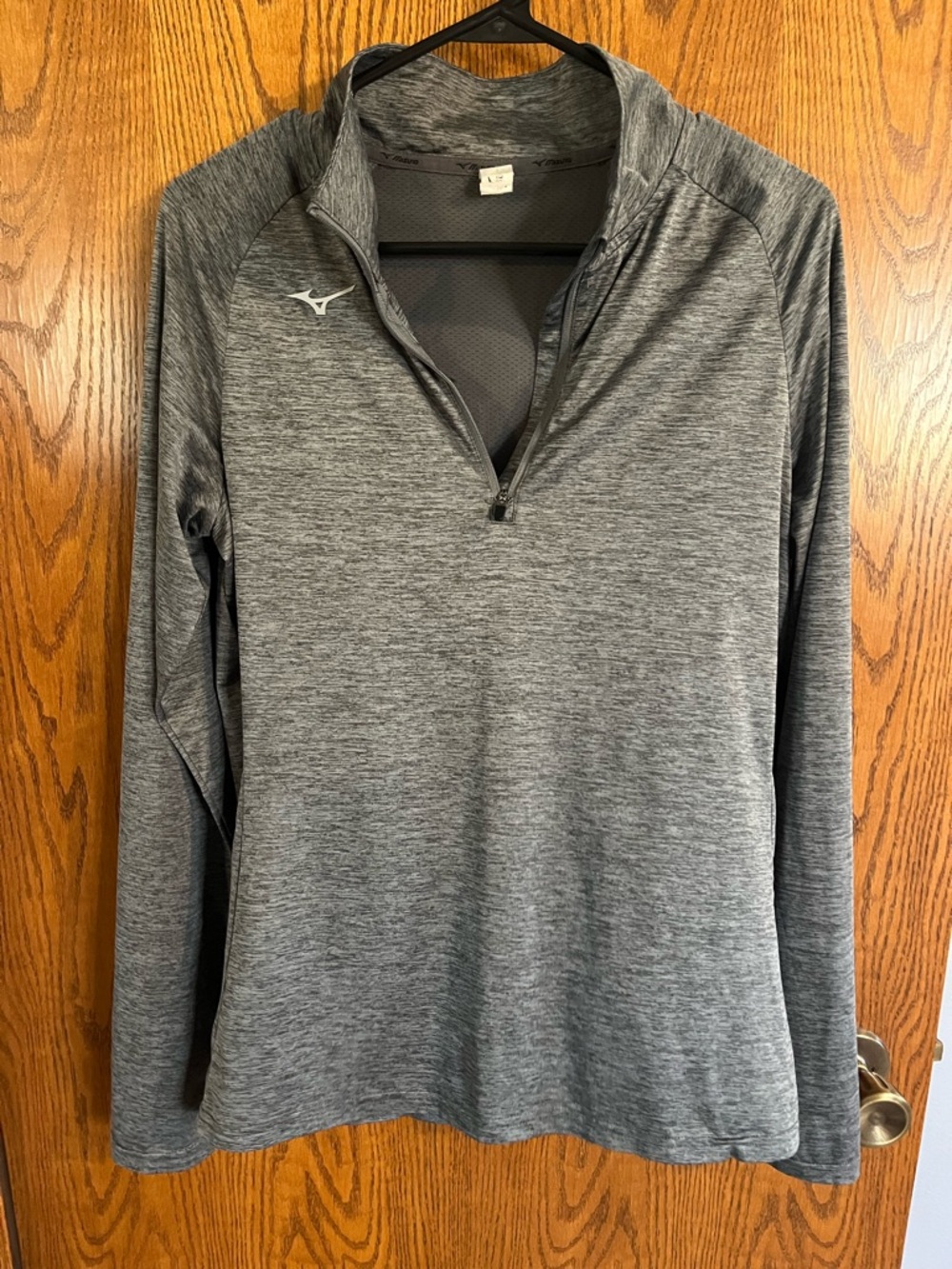 Mizuno Heather Gray Quarter-Zip Performance Top